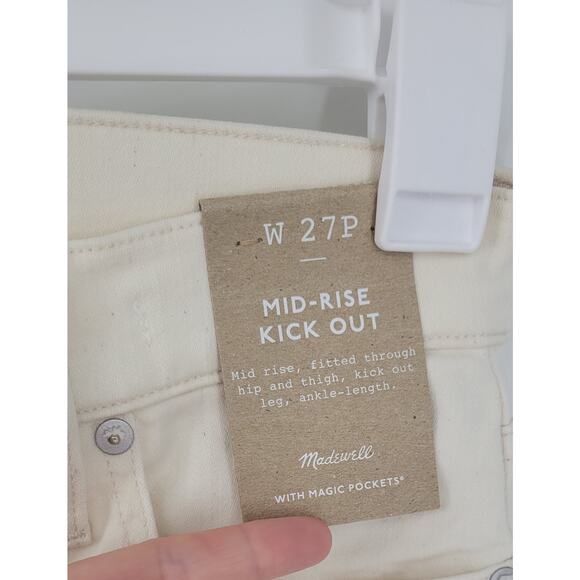 NWT Madewell Petite Kick Out Crop Jeans Size 27 Petite Retail $138 - Picture 4 of 5